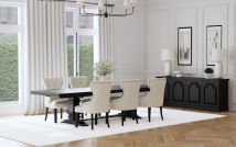 Coaster Fine Furniture 115531-S7B Florence - 7 Piece Extension Dining Table Set - Beige