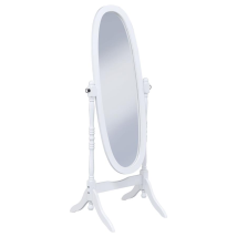 CoasterEveryday 950802 Foyet - Wood Adjustable Full Length Cheval Mirror - White