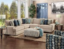 Furniture of America SM8187-SECT Eastleigh - Sectional - Tan