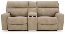 Signature Design by Ashley® 61004S3 Next-gen Durapella - Sand - 3-Piece Power Reclining Sectional Loveseat With Console