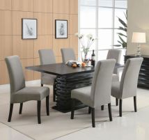 CoasterEveryday 102061-S7 Stanton - 7 Piece Rectangular Dining Table Set - Gray
