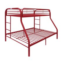 ACME 02053RD Tritan - Twin Over Full Bunk Bed - Red