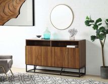 ACME AC00795 Walden - Console Table - Walnut Finish