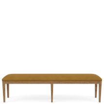 Riverside Furniture 51859 Halbrooke - Upholstered Dining Bench - Light Brown