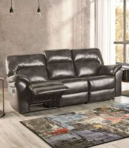 Furniture of America CM9908DG-SF-PK Josias - Sofa - Dark Gray Leatherette