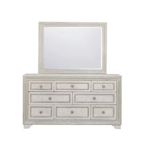 Pulaski Furniture P269-BR-K7 Camila - Dresser and Mirror - Cream