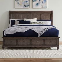 Liberty Furniture 104G-BR-KSB Liberty Furniture 104G-BR-KSB Twin Lakes - King Storage Bed - Gray