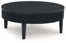 Ashley Furniture T551-8 Marstream - Round Cocktail Table - Black
