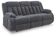 Ashley Furniture PC2140599 Observation - Reclining Power Sofa With Drop Down Table - Steel