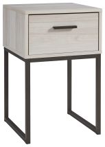 Signature Design by Ashley® EB1864-291 Socalle - Light Natural - One Drawer Night Stand - Vinyl-Wrapped