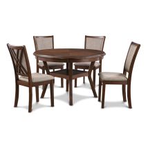 New Classic D3651-50S-CHY New Classic D3651-50S-CHY Amy - 5 Piece Dining Set - Cherry
