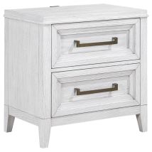 CoasterEveryday 224842 Marielle - 2-Drawer Nightstand Bedside Table - Distressed White