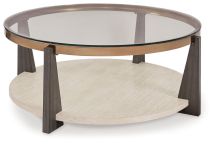Ashley Furniture T432-8 Frazwa - Round Cocktail Table - Multi