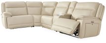 Ashley Furniture U13001S8 Ashley Furniture U13001S8 Double Deal - 5-Piece Power Reclining Sectional With Console - Almond
