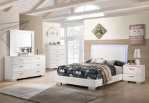 CoasterEssence 203500F-S4 Felicity - 4 Piece Full Bedroom Set - White