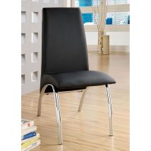 Furniture of America CM8370BK-SC-2PK Wailoa - Side Chair (Set of 2) - Black