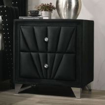 Furniture of America CM7164BK-N Carissa - Nightstand - Black