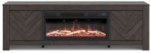 Ashley Furniture W3789W1 Ashley Furniture W3789W1 Cayboni - 71" TV Stand With Electric Fireplace - Black