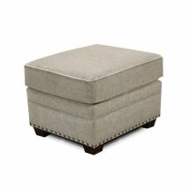 England Furniture 2257N Brett Ottoman with Nails