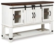 Ashley Furniture D546-60 Valebeck - Dining Room Server - White / Brown