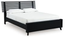 Signature Design by Ashley® B1013B4 Danziar - Black - Queen Slat Panel Bed