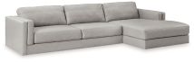 Ashley Furniture 57404S2 Ashley Furniture 57404S2 Amiata - 2-Piece Sectional With Raf Corner Chaise - Glacier