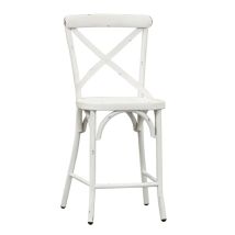 Liberty Furniture 179-B300524-AW Liberty Furniture 179-B300524-AW Vintage Series - X Back Counter Chair - Antique White