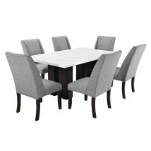 New Classic 40-1221-T Faust - Adjustable Table / Base & Top - White