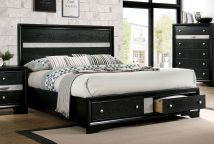 Furniture of America CM7552BK-Q-BED Chrissy - Queen Bed - Black