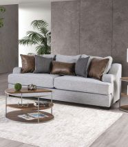 Furniture of America SM1211-SF Skyline - Sofa - Light Gray / Brown
