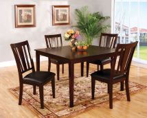 Furniture of America CM3325T-5PK Bridgette - 5 Piece Dining Table Set - Espresso