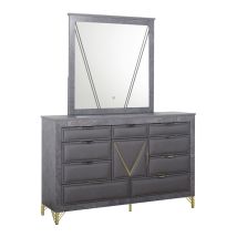 New Classic 00-B1826-DM New Classic 00-B1826-DM Symmetry - Dresser & Mirror - Gray