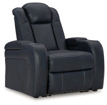 Signature Design by Ashley® 3660313 Fyne-dyme - Sapphire - Power Recliner/Adj Headrest