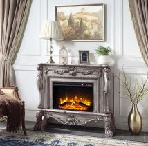 ACME AC01310 Dresden - Fireplace - Vintage Bone White Finish
