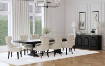 Coaster Fine Furniture 115531-S9B Florence - 9 Piece Extension Dining Table Set - Beige