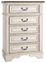 Ashley Furniture B743-45 Realyn - Chest - Chipped White