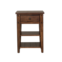 Liberty Furniture 210-OT1021 Lake House - Chair Side Table - Rustic Brown