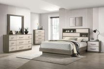 Coaster Fine Furniture 224981Q-S5 Fenwick - 5 Piece Queen Bedroom Set - Gray Oak