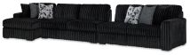 Ashley Furniture 98103S10 Ashley Furniture 98103S10 Midnight-Madness - 3-Piece Sectional With Laf Corner Chaise - Onyx