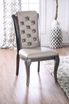 Furniture of America CM3219GY-SC-2PK Amina - Side Chair (Set of 2) - Gray