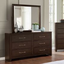 Furniture of America FOA7917D Jamie - Dresser With Support Rail - Walnut