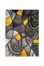 Furniture of America RG5188M Sivas - Area Rug - Charcoal Yellow