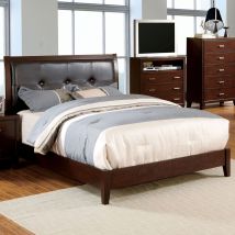 Furniture of America CM7068EK-BED Enrico - Eastern King Bed - Brown Cherry