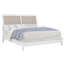 Coaster Fine Furniture 223471KE Bexhill - Upholstered Eastern King Panel Bed - White