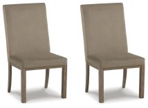 Ashley Furniture D983-01 Chrestner - Dining UPH Side Chair (Set of 2) - Gray / Brown