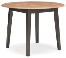Ashley Furniture D396-15 Gesthaven - Round Dining Room Drop Leaf Table - Natural / Brown