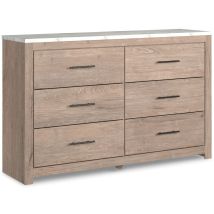 Ashley Furniture B1191-31 Senniberg - Light Brown - Six Drawer Dresser
