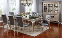 Furniture of America CM3219T Amina - 8 Dining Table - Champagne