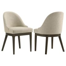 Coaster Fine Furniture 193672 Reseda - Upholstered Dining Side Chair (Set of 2) - Beige