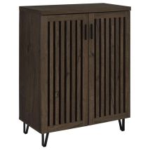 Coaster Fine Furniture 950423 Brixton - 2-Door Entryway Shoe Storage Cabinets - Smoked Oak
